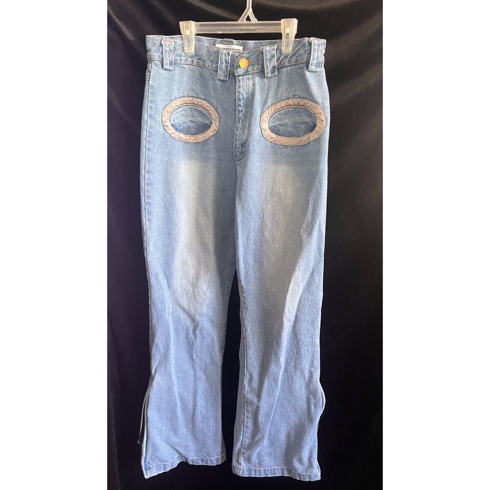 Veerkracht Jeans Streetwear Unique Cool Pocket Light Wash Large